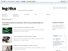 Tablet Screenshot of ingetica.com